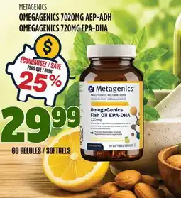 Marches Tau METAGENICS OMEGAGENICS 7020MG AEP-ADH offer