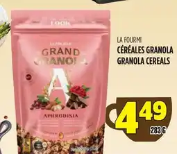 Marches Tau CÉRÉALES GRANOLA LA FOURMI offer