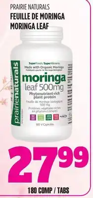Marches Tau FEUILLE DE MORINGA PRAIRIE NATURALS offer