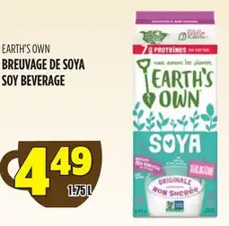 Marches Tau BREUVAGE DE SOYA EARTH'S OWN offer
