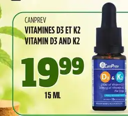 Marches Tau VITAMINES D3 ET K2 CANPREV offer