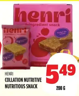 Marches Tau COLLATION NUTRITIVE HENRI offer