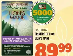 Marches Tau HOST DEFENSE CRINIERE DE LION offer