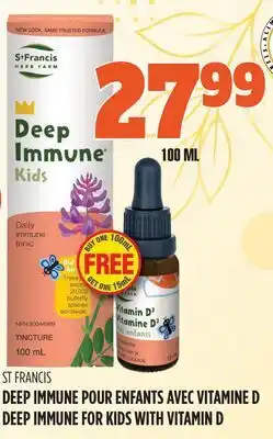 Marches Tau DEEP IMMUNE POUR ENFANTS AVEC VITAMINE D ST FRANCIS offer