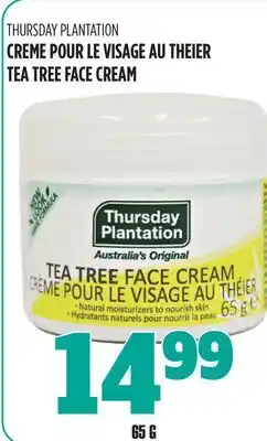 Marches Tau CREME POUR LE VISAGE AU THEIER THURSDAY PLANTATION offer