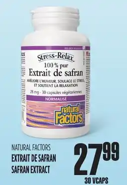 Marches Tau NATURAL FACTORS EXTRAIT DE SAFRAN offer