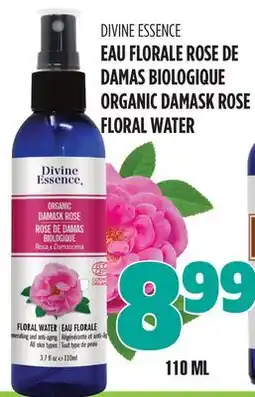 Marches Tau EAU FLORALE ROSE DE DAMAS BIOLOGIQUE DIVINE ESSENCE offer