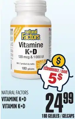 Marches Tau VITAMINE K+D NATURAL FACTORS offer
