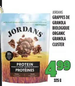 Marches Tau GRAPPE DE GRANOLA BIOLOGIQUE JORDANS offer