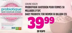 Marches Tau PROBIOTIQUE QUOTIDIEN POUR FEMMES 50 MILLIARDS D'UFC GENUINE HEALTH offer