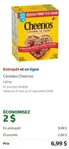 Costco Cheerios Céréales offer