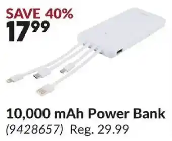 Princess Auto 10,000 mAh Power Bank offer