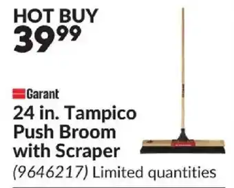 Garant 24 in. Tampico Push Broom with Scraper