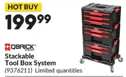 Princess Auto Qbrick stackable tool box system offer