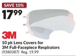 Princess Auto 3M 10 pk Lens Covers for 3M Full-Facepiece Respirators offer