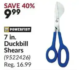 Princess Auto Powerfist duckbill shears offer