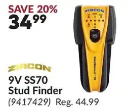 Princess Auto Zircon 9v ss70 stud finder offer