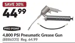 Princess Auto Pro Point 4,800 PSI Pneumatic Grease Gun offer