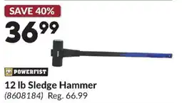 Princess Auto Powerfist 12 lb Sledge Hammer offer