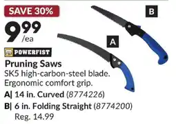 Princess Auto Powerfist pruning saws offer