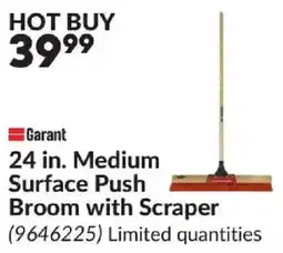Princess Auto Garant 24 in. Medium Surface Push Broom with Scraper offer