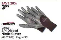 Princess Auto Horizon 3/4 Dipped Nitrile Gloves offer