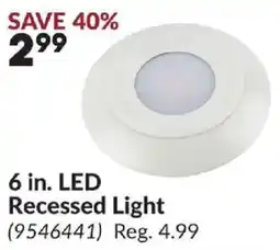 Princess Auto LED Recessed Light offer