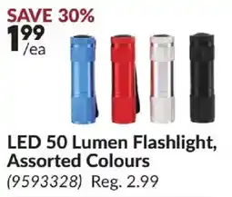 Princess Auto LED 50 Lumen Flashlight offer