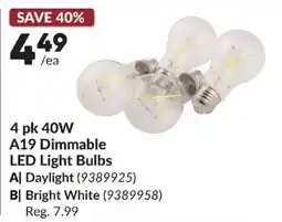 Princess Auto LED Light Bulbs offer