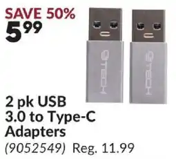 Princess Auto Gtech usb 3.0 to type-c adapters offer