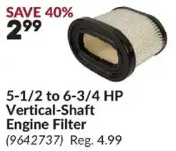Princess Auto Vertical-shaft engine filter offer