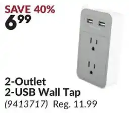 Princess Auto 2-outlet 2-usb wall tap offer