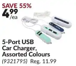 Princess Auto 5-Port USB Car Charger offer
