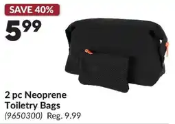 Princess Auto 2 pc Neoprene Toiletry Bags offer