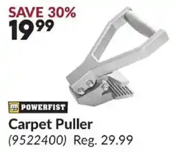 Princess Auto Powerfist carpet puller offer