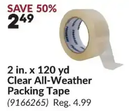 Princess Auto Clear All-Weather Packing Tape offer