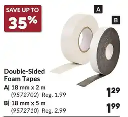 Princess Auto Double-Sided Foam Tapes offer