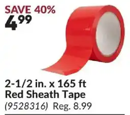 Princess Auto Red Sheath Tape offer