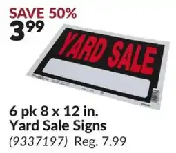 Princess Auto Yard Sale Signs offer