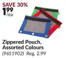 Princess Auto Zippered Pouch, Assorted Colours offer