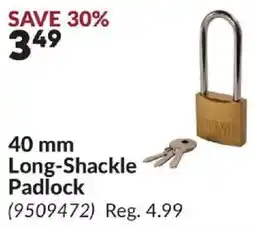 Princess Auto Tawo 40 mm Long-Shackle Padlock offer