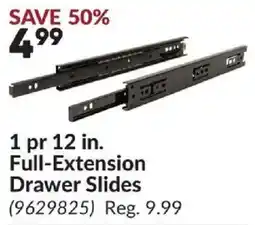 Princess Auto Full-extension drawer slides offer