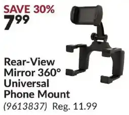 Princess Auto Rear-View Mirror 360° Universal Phone Mount offer