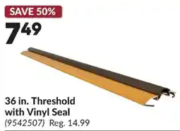 Princess Auto Threshold with Vinyl Seal offer