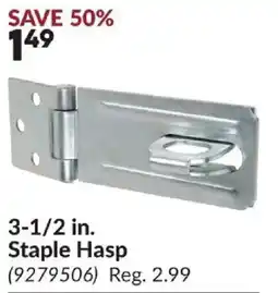 Princess Auto Staple Hasp offer