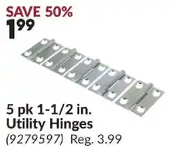 Princess Auto Utility Hinges offer