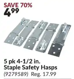 Princess Auto Staple Safety Hasps offer
