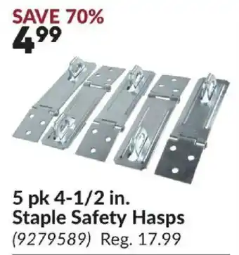 Staple Safety Hasps