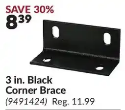 Princess Auto Black Corner Brace offer