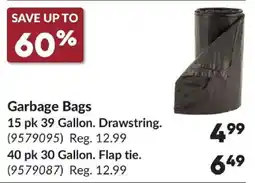 Princess Auto Garbage Bags offer